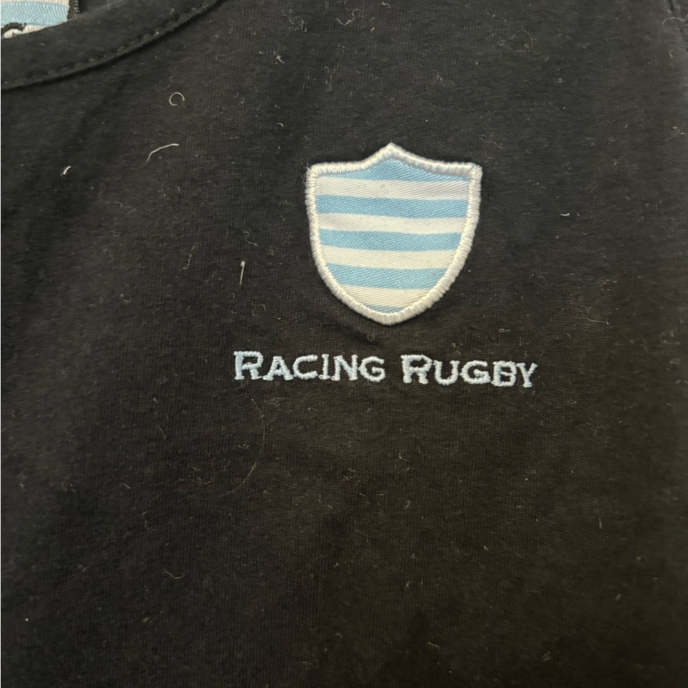 ASOS Racing Rugby Black Fitted Tank Top - Picture 5 of 8